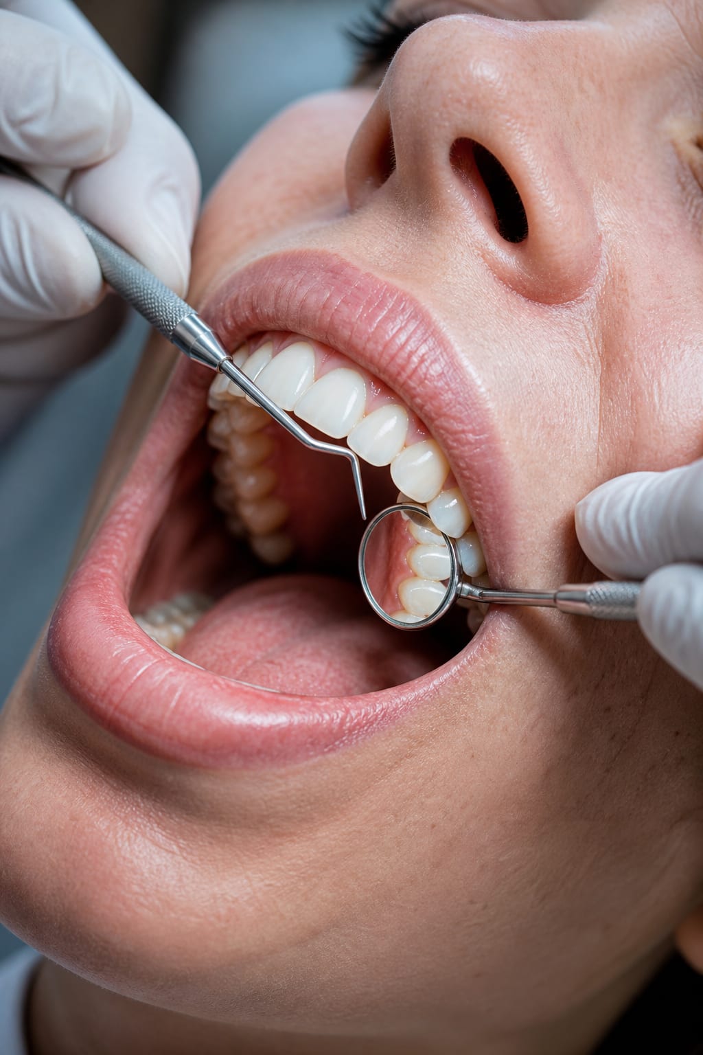 Procedimiento de limpieza dental profesional
