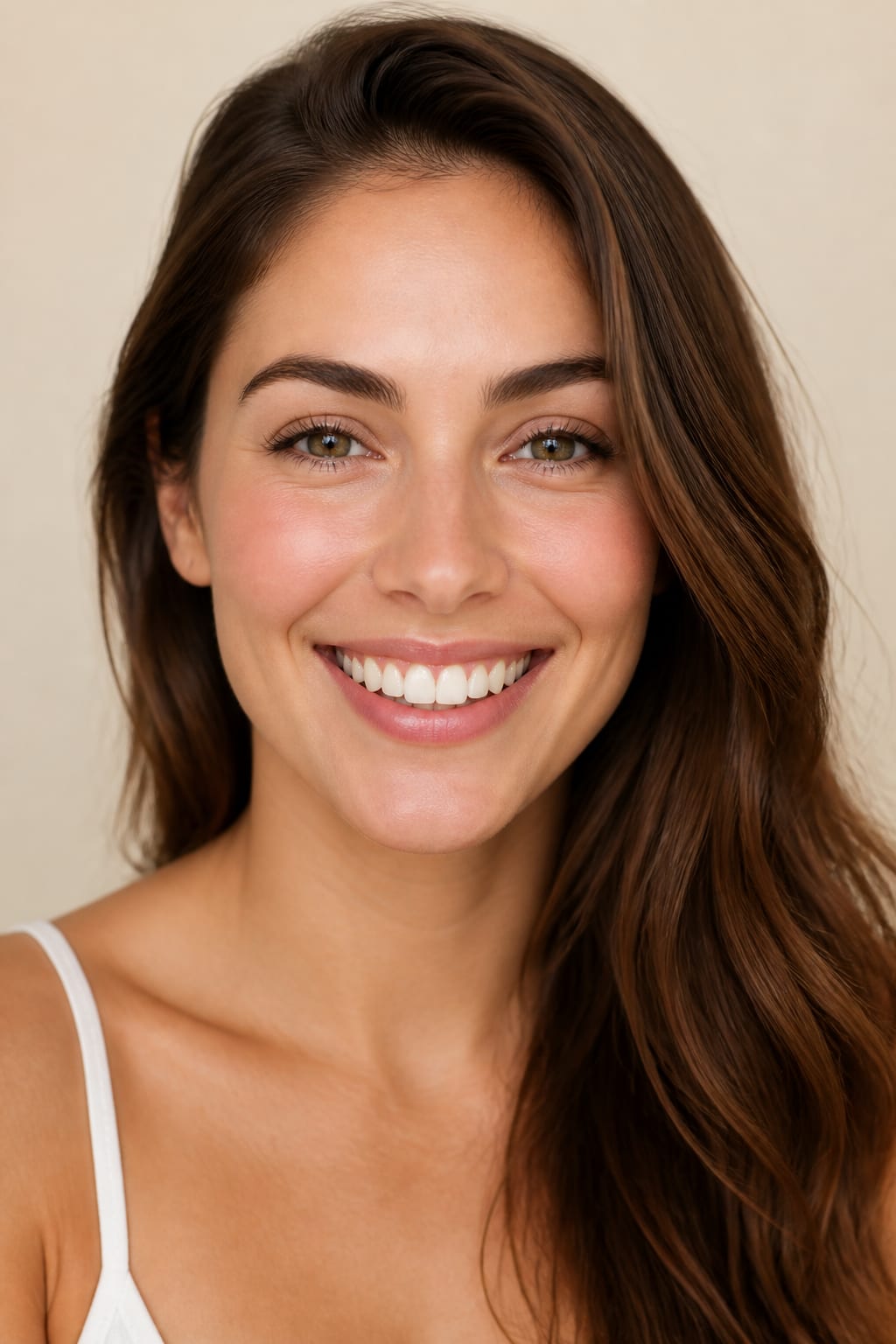 Persona sonriendo con confianza